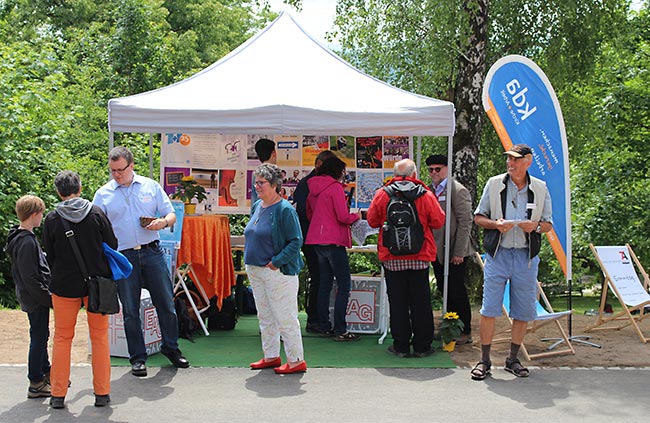 Unser gemeinsamer Stand auf dem Bayerischen Kirchentag war gut besucht.